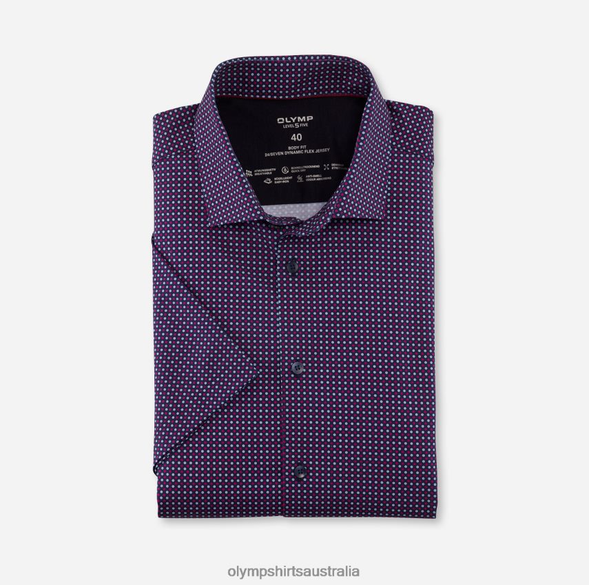 Clothing AU OLYMP Level Five 24/Seven Body Fit, Business Shirt, Modern Kent, Fuchsia T8882J678