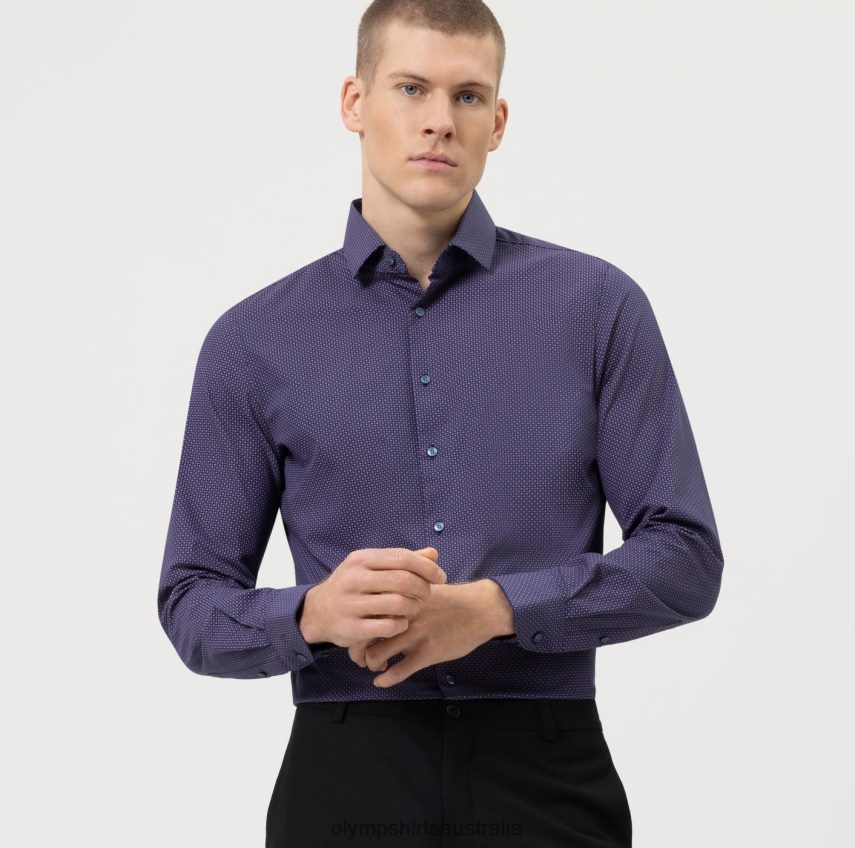 Clothing AU OLYMP Level Five 24/Seven Body Fit, Business Shirt, Modern Kent, Fuchsia T8882J702