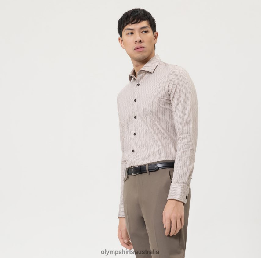 Clothing AU OLYMP Level Five 24/Seven Body Fit, Business Shirt, Modern Kent, Natural T8882J600
