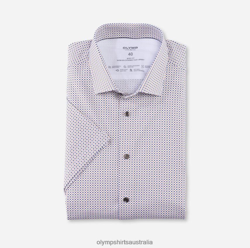 Clothing AU OLYMP Level Five 24/Seven Body Fit, Business Shirt, Modern Kent, Natural T8882J629