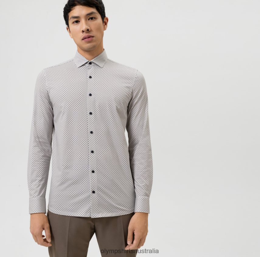 Clothing AU OLYMP Level Five 24/Seven Body Fit, Business Shirt, Modern Kent, Natural T8882J647