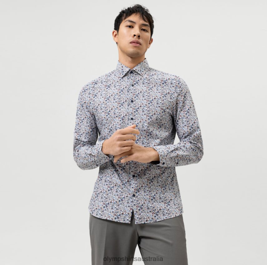 Clothing AU OLYMP Level Five 24/Seven Body Fit, Business Shirt, Modern Kent, Red T8882J778