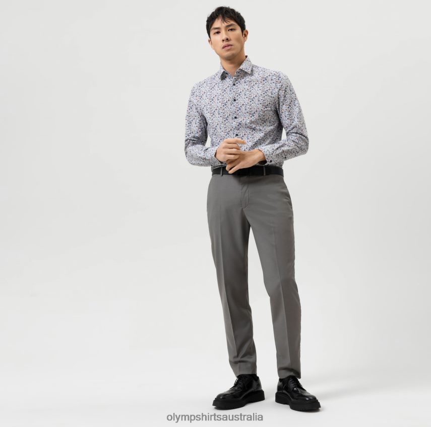 Clothing AU OLYMP Level Five 24/Seven Body Fit, Business Shirt, Modern Kent, Red T8882J778