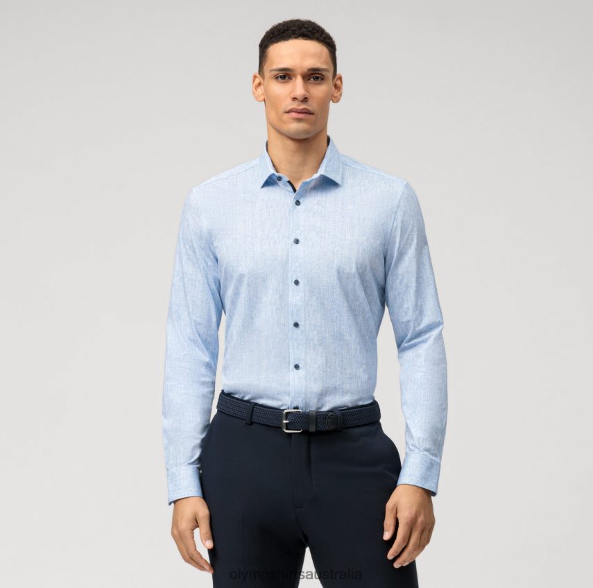 Clothing AU OLYMP Level Five 24/Seven Body Fit, Business Shirt, Modern Kent, Royal T8882J595