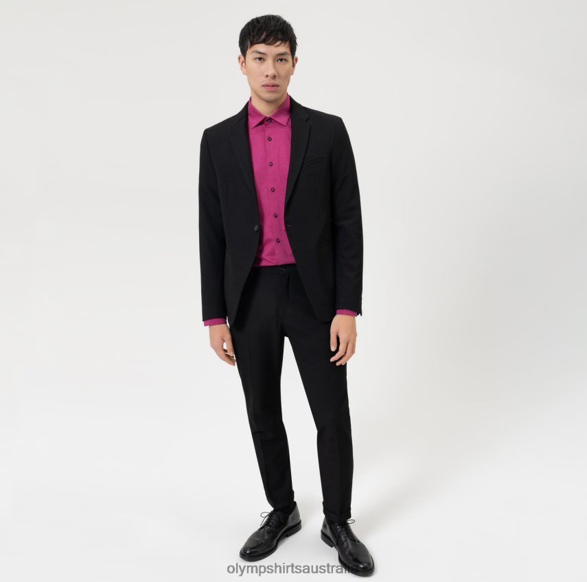 Clothing AU OLYMP Level Five 24/Seven Body Fit, Business Shirt, New York Kent, Fuchsia T8882J505