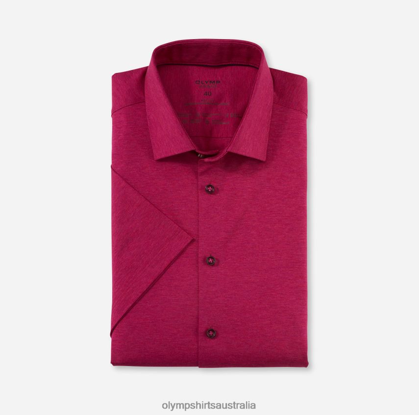 Clothing AU OLYMP Level Five 24/Seven Body Fit, Business Shirt, New York Kent, Fuchsia T8882J619