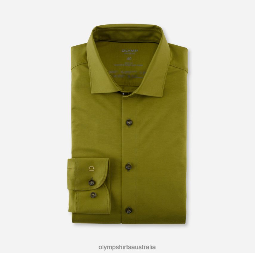 Clothing AU OLYMP Level Five 24/Seven Body Fit, Business Shirt, New York Kent, Khaki T8882J793