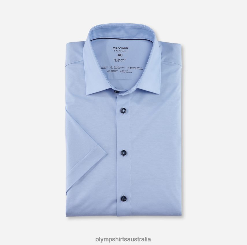 Clothing AU OLYMP Level Five 24/Seven Body Fit, Business Shirt, New York Kent, Light Blue T8882J418