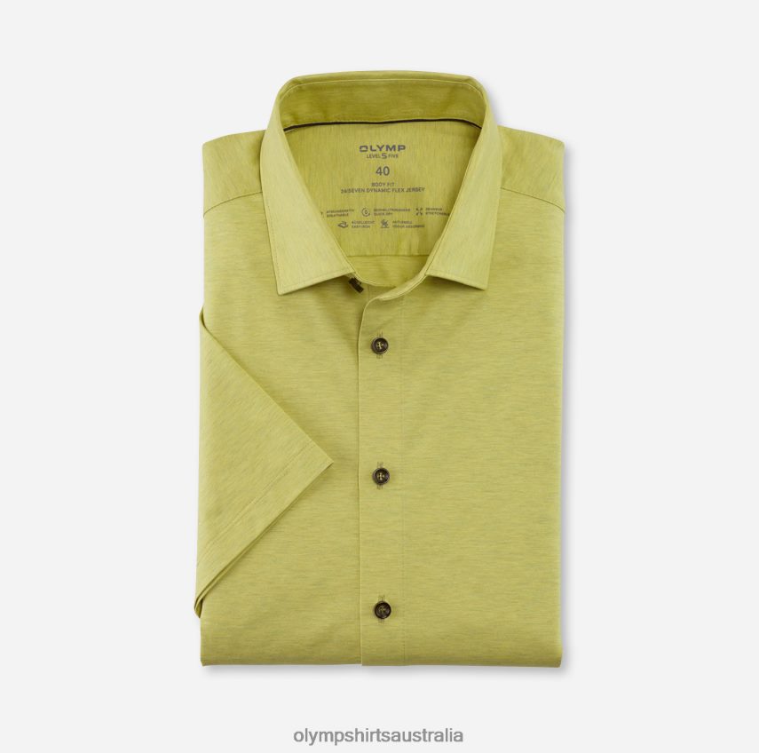 Clothing AU OLYMP Level Five 24/Seven Body Fit, Business Shirt, New York Kent, Light Green T8882J626