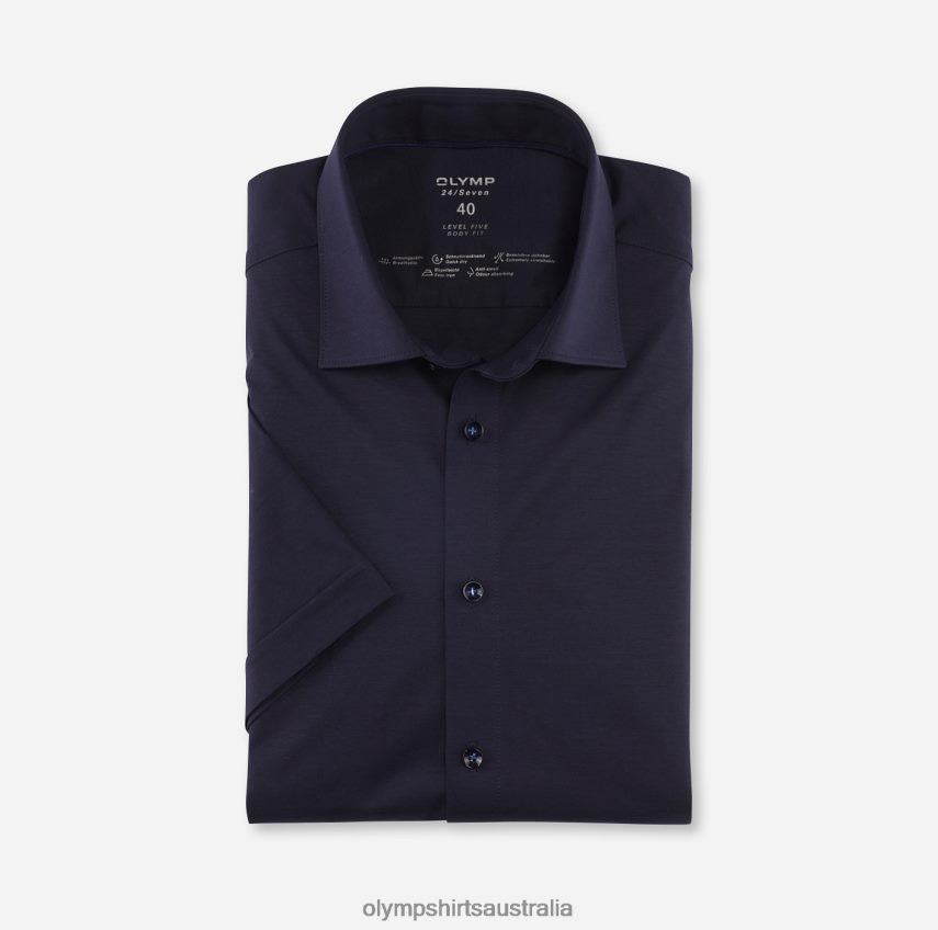 Clothing AU OLYMP Level Five 24/Seven Body Fit, Business Shirt, New York Kent, Marine T8882J443