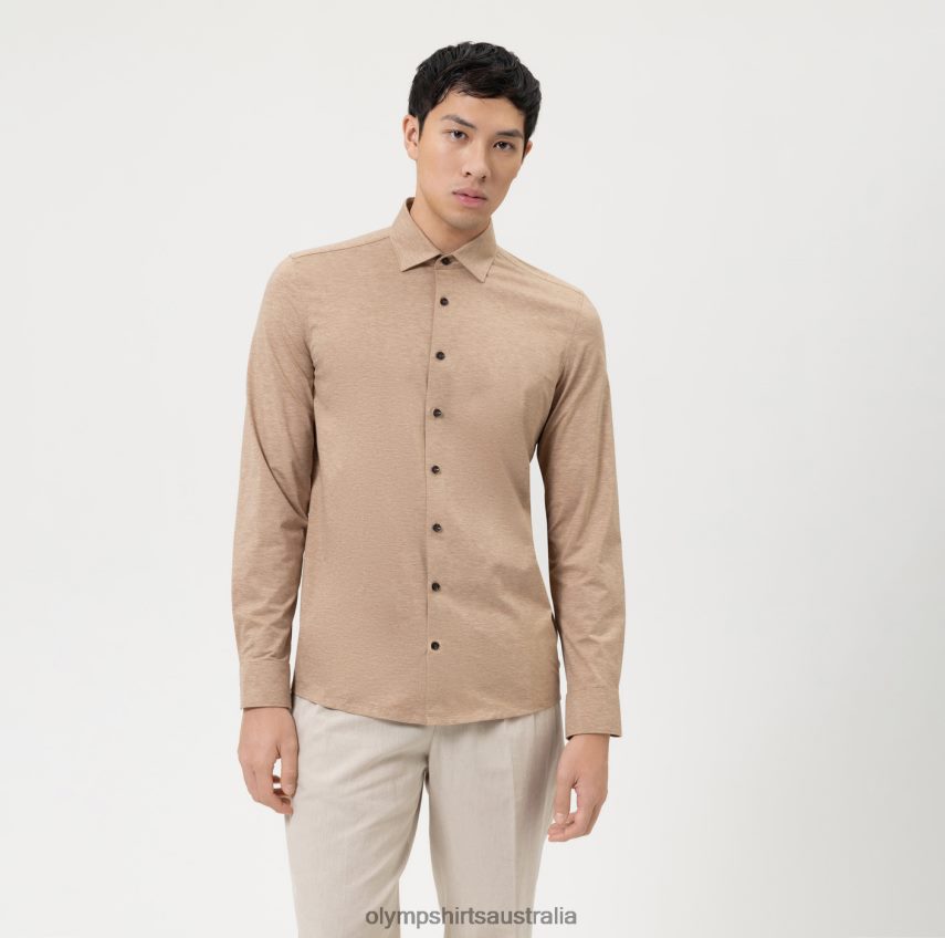 Clothing AU OLYMP Level Five 24/Seven Body Fit, Business Shirt, New York Kent, Natural T8882J347