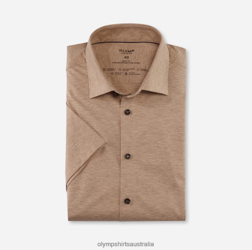 Clothing AU OLYMP Level Five 24/Seven Body Fit, Business Shirt, New York Kent, Natural T8882J621