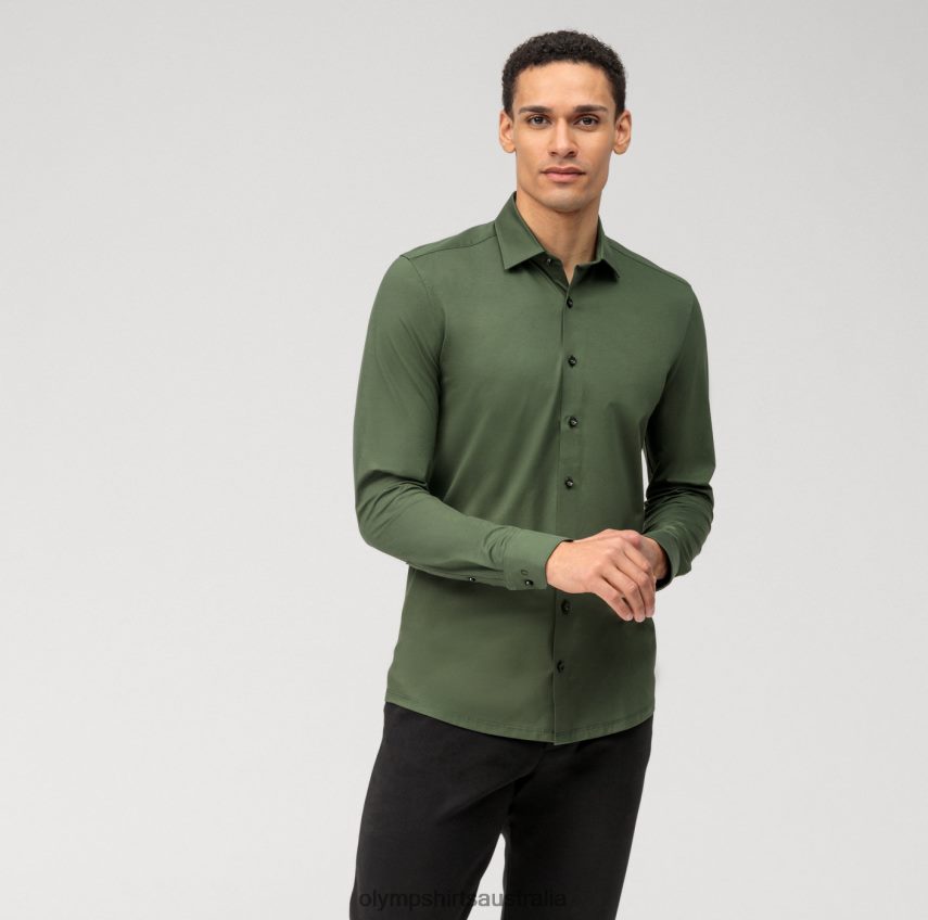 Clothing AU OLYMP Level Five 24/Seven Body Fit, Business Shirt, New York Kent, Putty T8882J484