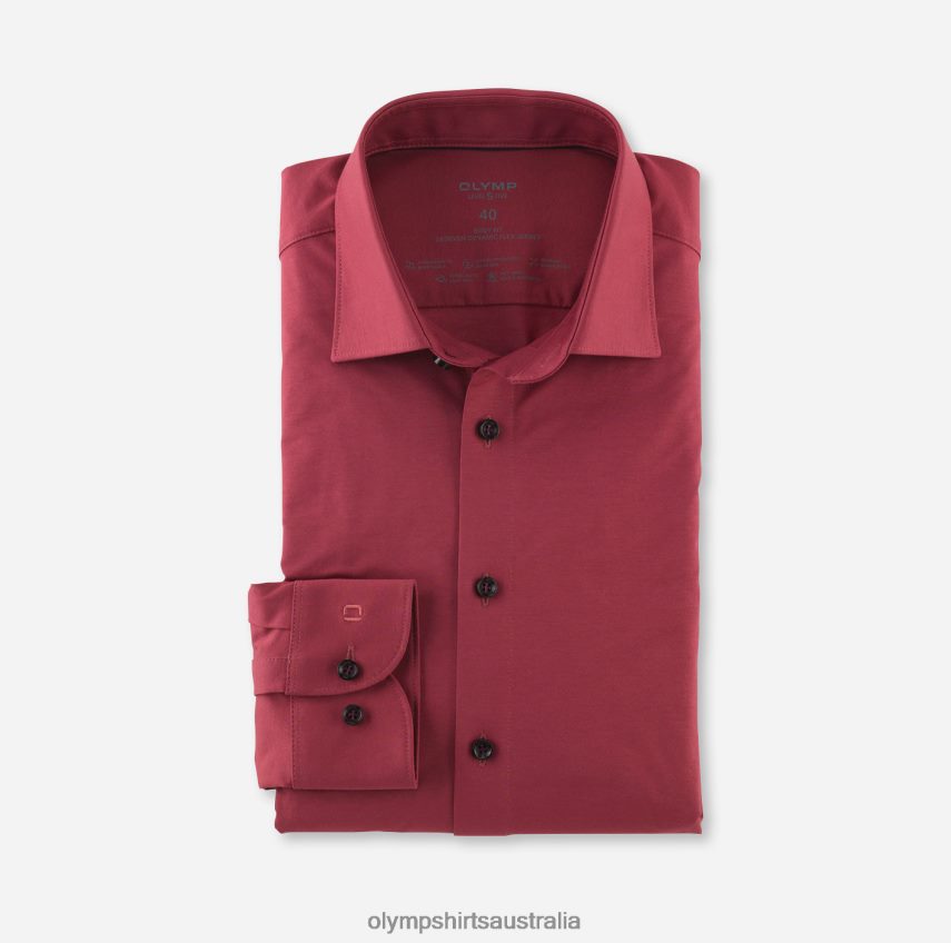 Clothing AU OLYMP Level Five 24/Seven Body Fit, Business Shirt, New York Kent, Rosewood T8882J670