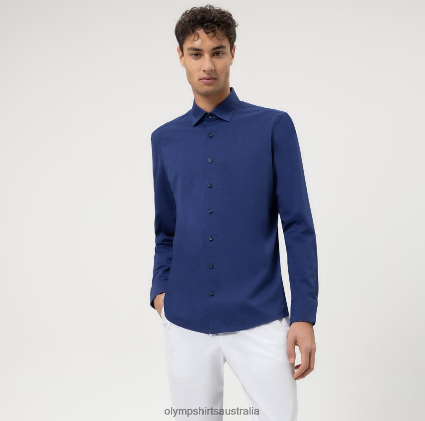 Clothing AU OLYMP Level Five 24/Seven Body Fit, Business Shirt, New York Kent, Royal T8882J375