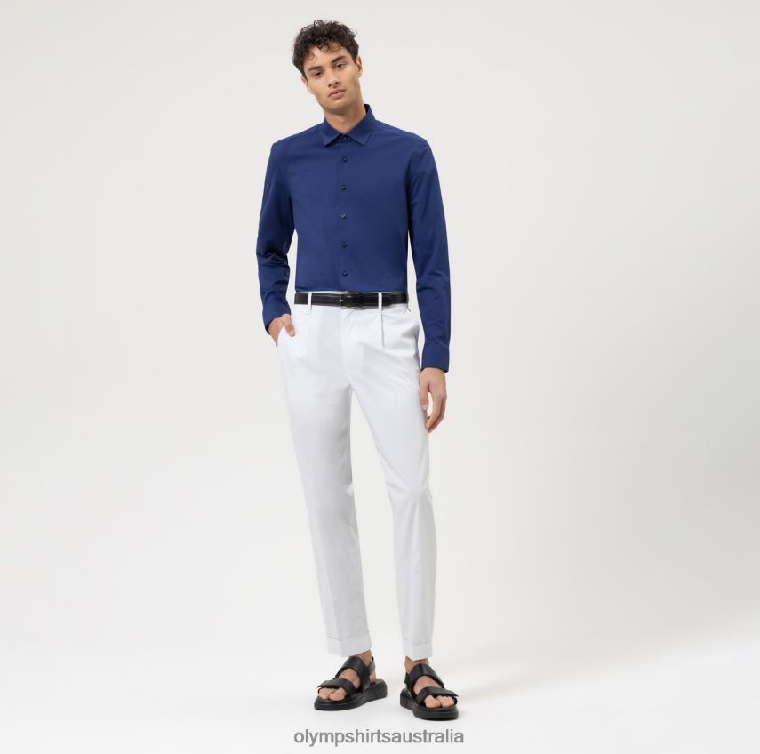 Clothing AU OLYMP Level Five 24/Seven Body Fit, Business Shirt, New York Kent, Royal T8882J375