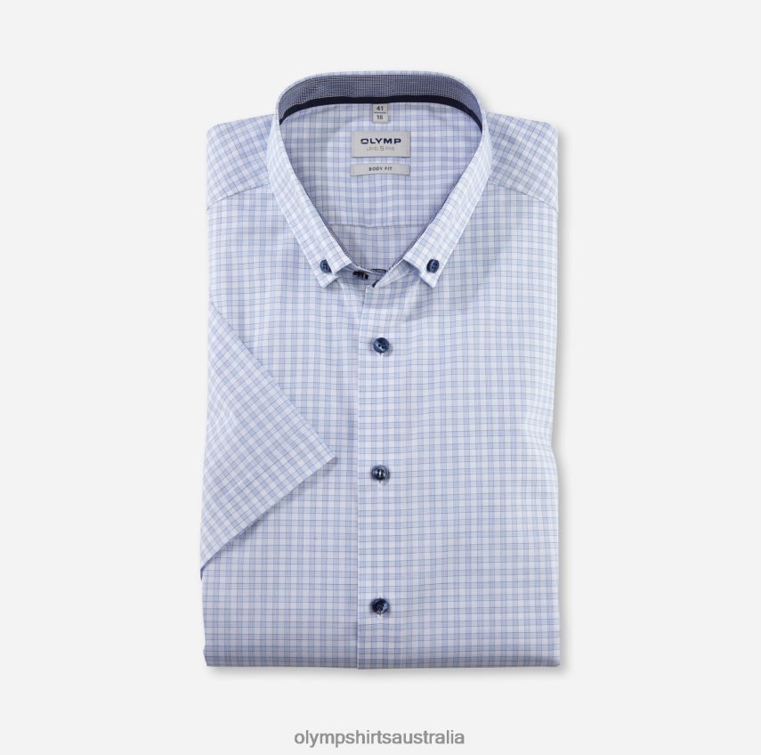 Clothing AU OLYMP Level Five Body Fit, Business Shirt, Button-Down, Bleu T8882J601