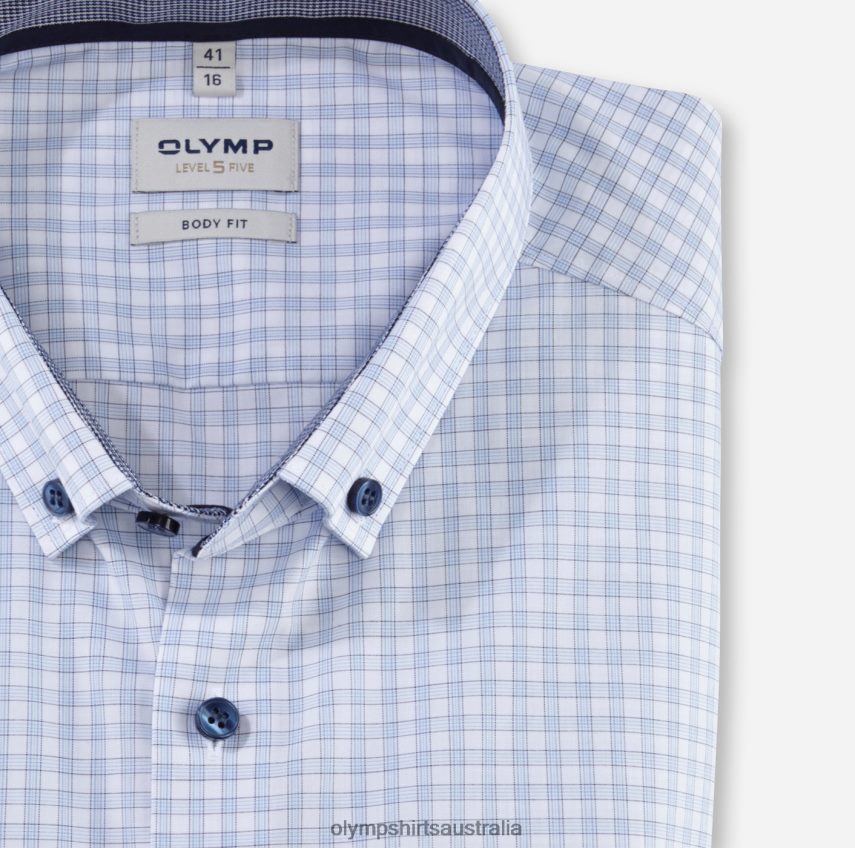 Clothing AU OLYMP Level Five Body Fit, Business Shirt, Button-Down, Bleu T8882J601