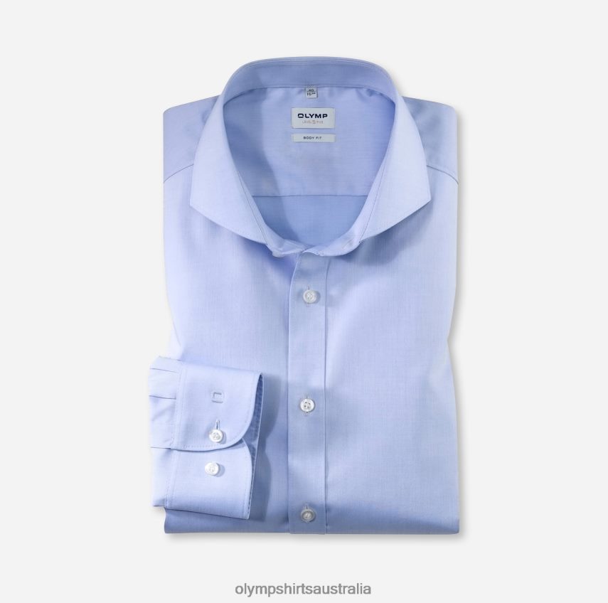 Clothing AU OLYMP Level Five Body Fit, Business Shirt, Cutaway, Bleu T8882J841