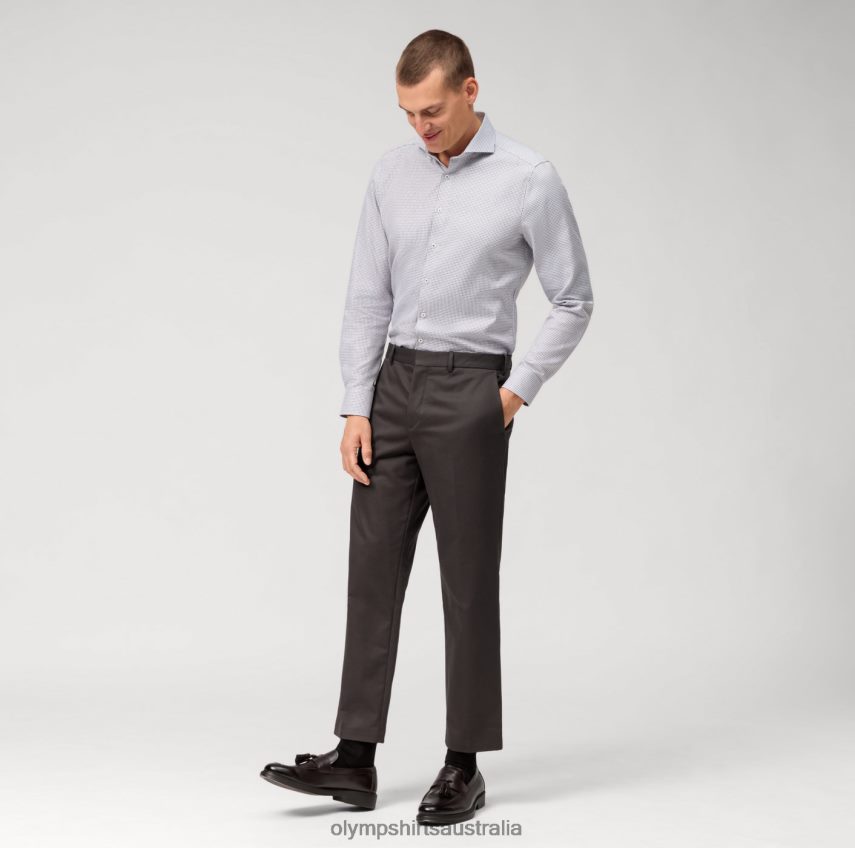 Clothing AU OLYMP Level Five Body Fit, Business Shirt, Cutaway, Reddish Brown T8882J522