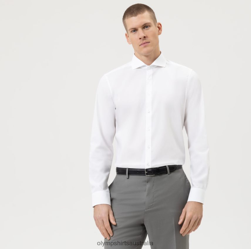 Clothing AU OLYMP Level Five Body Fit, Business Shirt, Cutaway, White T8882J853