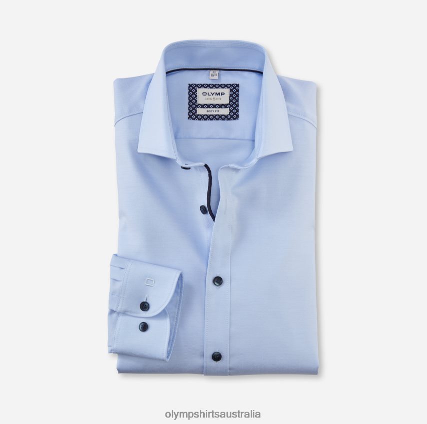 Clothing AU OLYMP Level Five Body Fit, Business Shirt, Long Sleeve Extra Long, Royal Kent, Ozone T8882J859