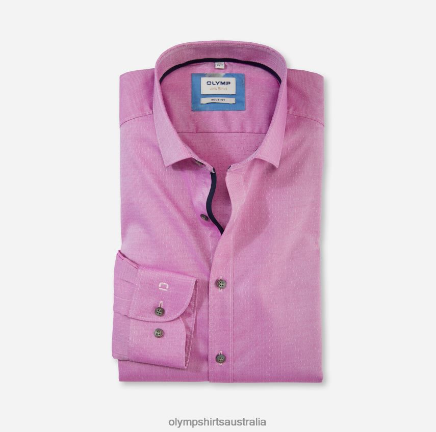 Clothing AU OLYMP Level Five Body Fit, Business Shirt, Modern Kent, Fuchsia T8882J368