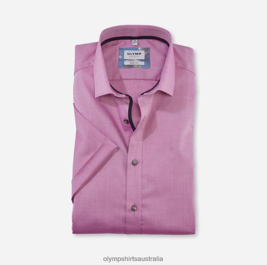 Clothing AU OLYMP Level Five Body Fit, Business Shirt, Modern Kent, Fuchsia T8882J597
