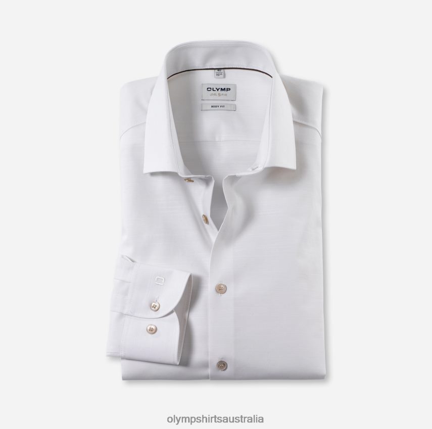 Clothing AU OLYMP Level Five Body Fit, Business Shirt, Modern Kent, Light Beige T8882J355