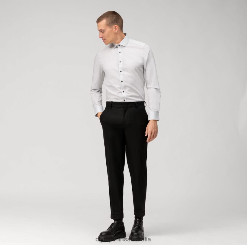 Clothing AU OLYMP Level Five Body Fit, Business Shirt, Modern Kent, Light Grey T8882J526