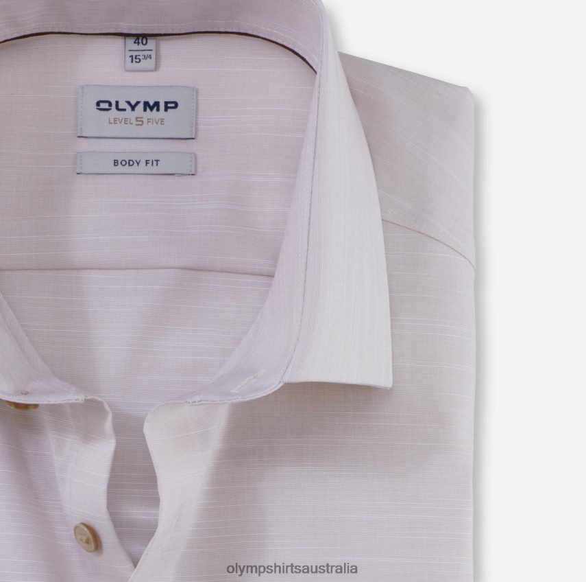 Clothing AU OLYMP Level Five Body Fit, Business Shirt, Modern Kent, Natural T8882J606