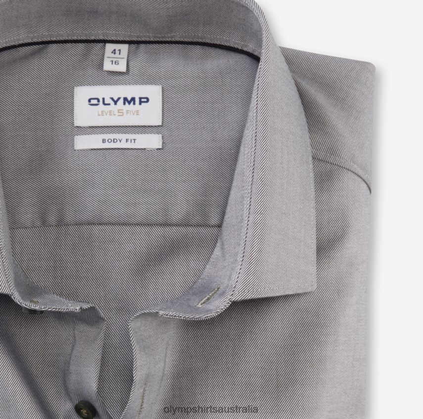Clothing AU OLYMP Level Five Body Fit, Business Shirt, Modern Kent, Olive T8882J488