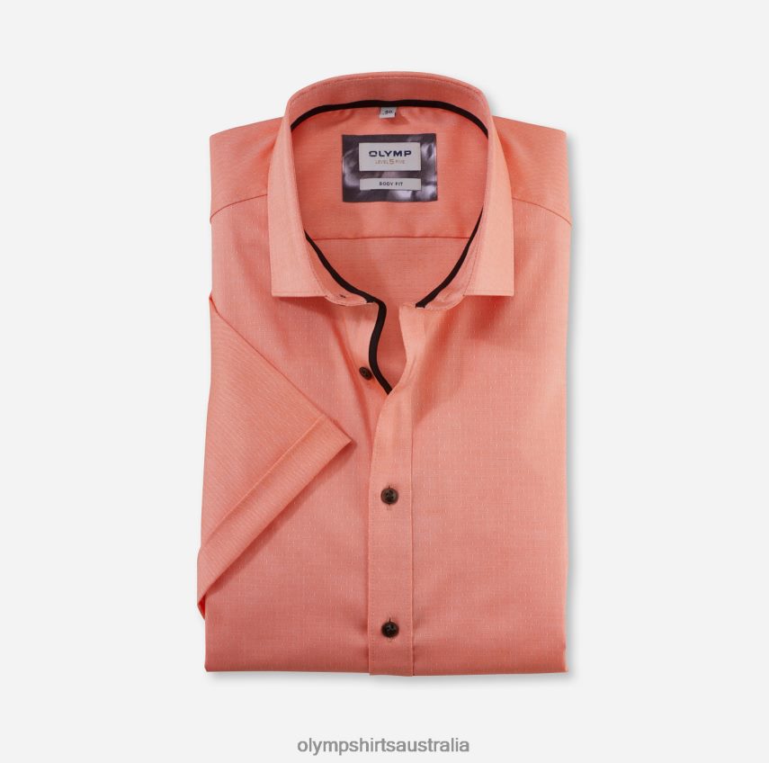 Clothing AU OLYMP Level Five Body Fit, Business Shirt, Modern Kent, Orange T8882J362