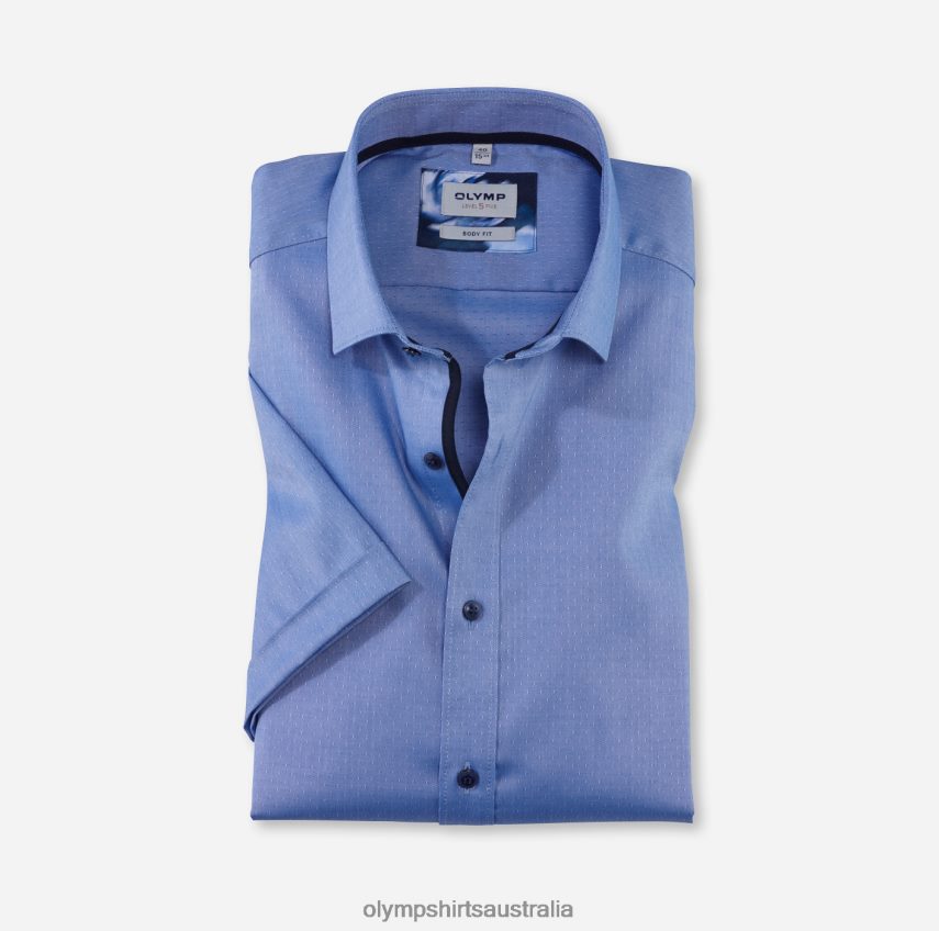 Clothing AU OLYMP Level Five Body Fit, Business Shirt, Modern Kent, Royal T8882J651