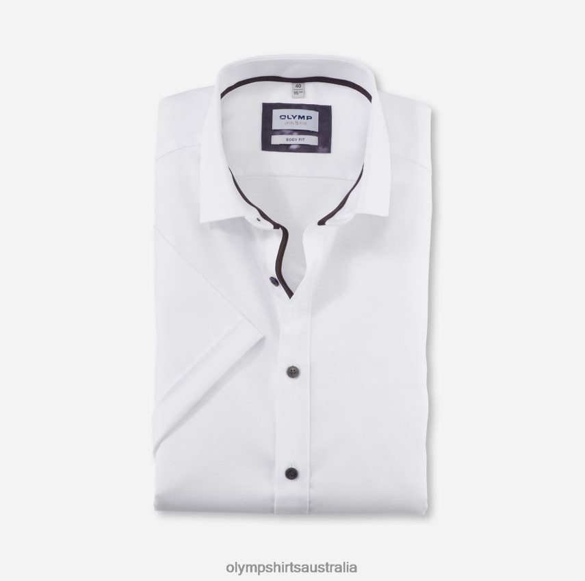 Clothing AU OLYMP Level Five Body Fit, Business Shirt, Modern Kent, White T8882J755