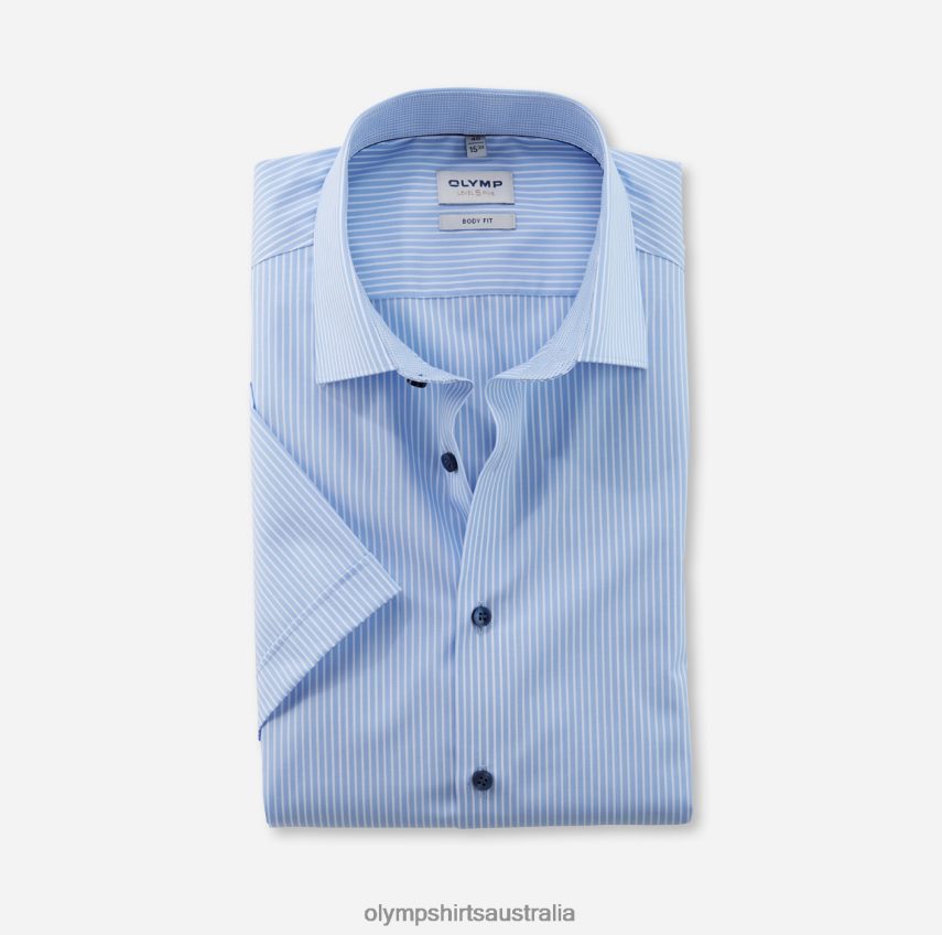 Clothing AU OLYMP Level Five Body Fit, Business Shirt, New York Kent, Bleu T8882J536