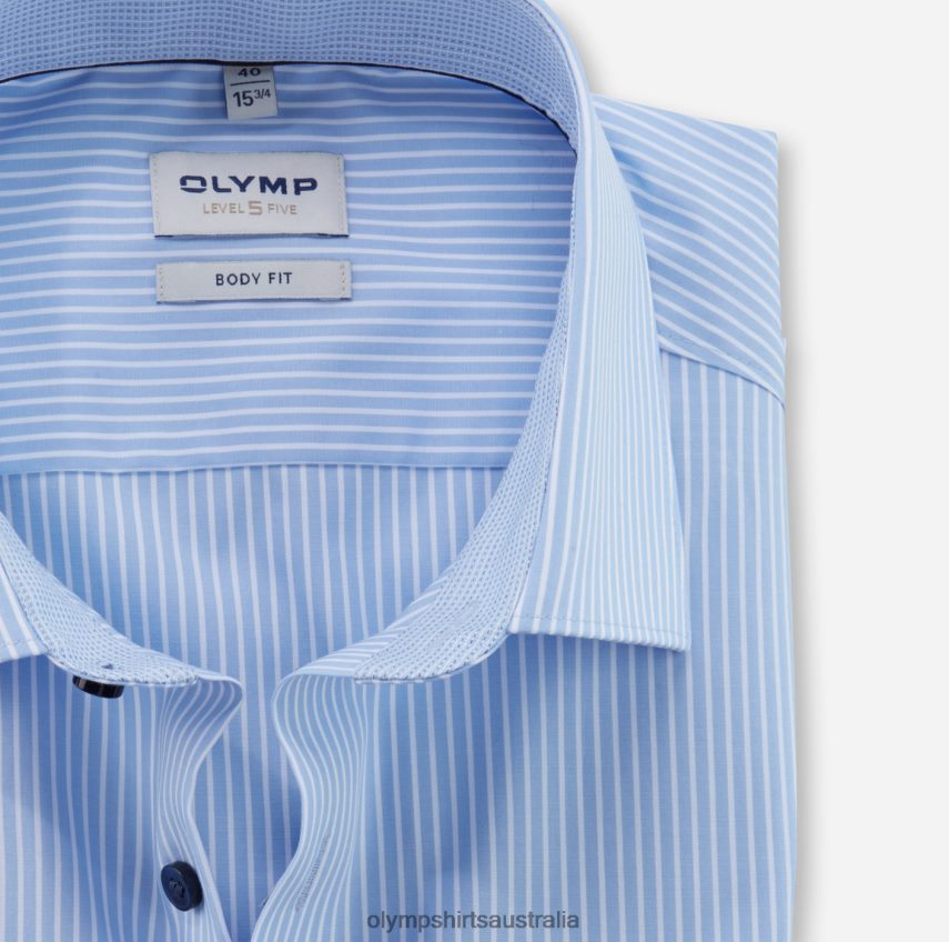 Clothing AU OLYMP Level Five Body Fit, Business Shirt, New York Kent, Bleu T8882J536