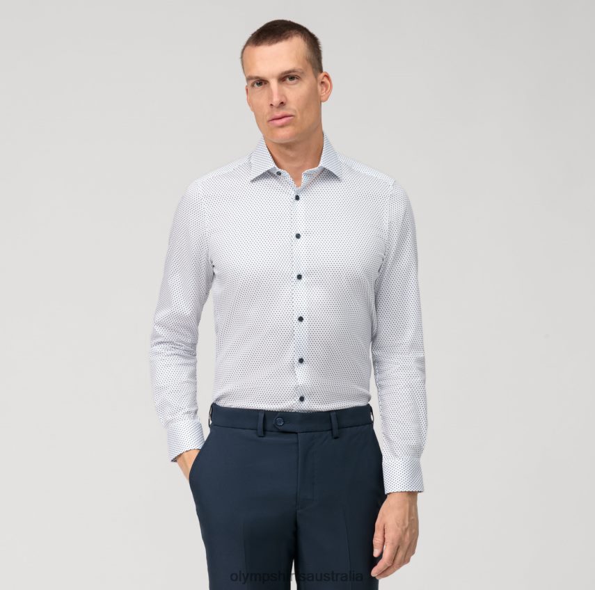 Clothing AU OLYMP Level Five Body Fit, Business Shirt, New York Kent, Bleu T8882J575