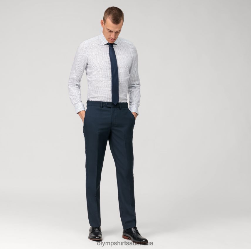 Clothing AU OLYMP Level Five Body Fit, Business Shirt, New York Kent, Bleu T8882J575