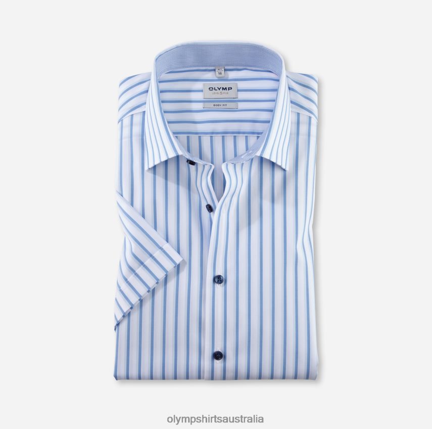 Clothing AU OLYMP Level Five Body Fit, Business Shirt, New York Kent, Bleu T8882J654