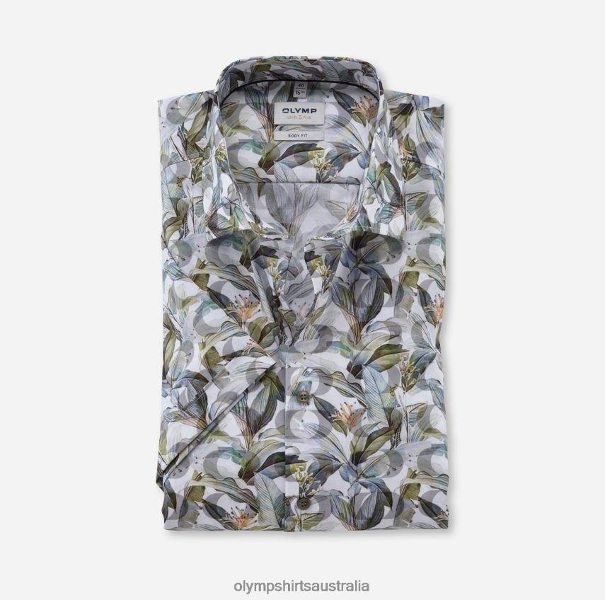 Clothing AU OLYMP Level Five Body Fit, Business Shirt, New York Kent, Brass T8882J350