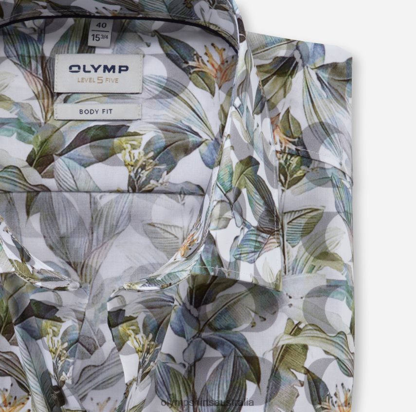 Clothing AU OLYMP Level Five Body Fit, Business Shirt, New York Kent, Brass T8882J350