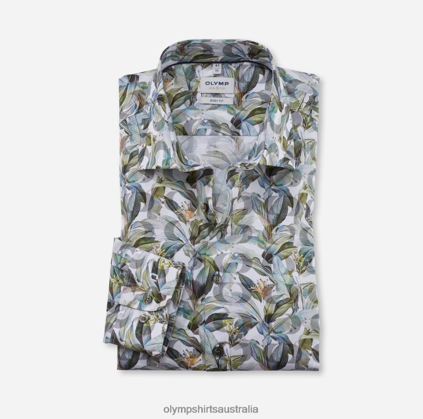 Clothing AU OLYMP Level Five Body Fit, Business Shirt, New York Kent, Brass T8882J745