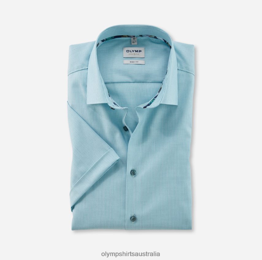 Clothing AU OLYMP Level Five Body Fit, Business Shirt, New York Kent, Emerald T8882J655