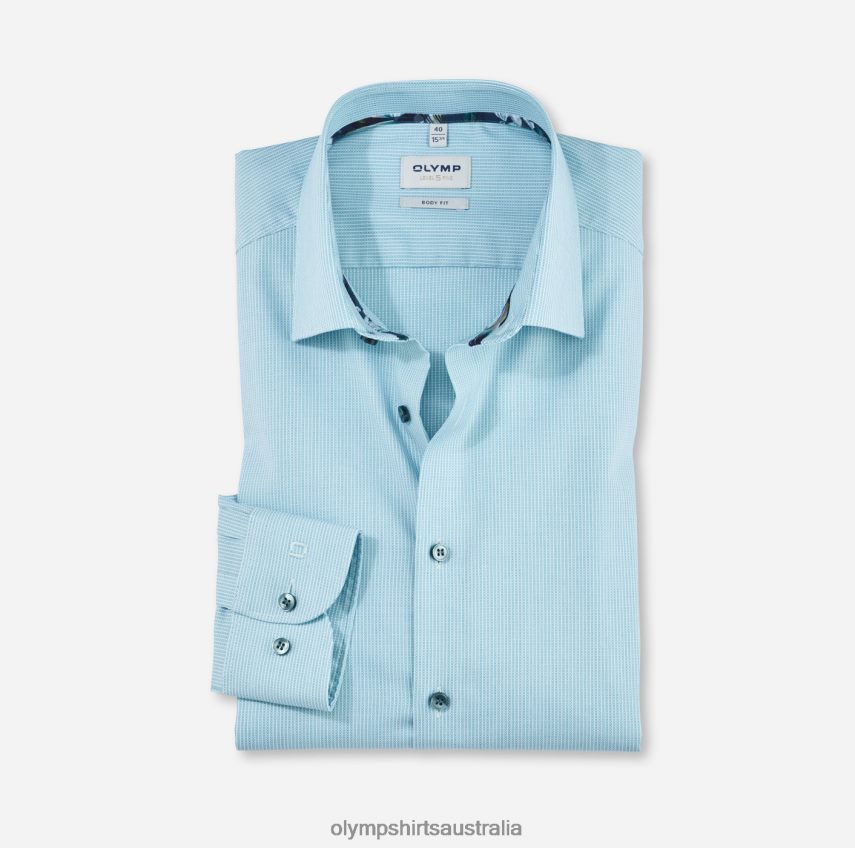 Clothing AU OLYMP Level Five Body Fit, Business Shirt, New York Kent, Emerald T8882J784