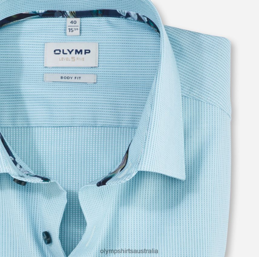 Clothing AU OLYMP Level Five Body Fit, Business Shirt, New York Kent, Emerald T8882J784