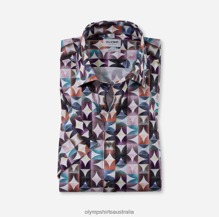 Clothing AU OLYMP Level Five Body Fit, Business Shirt, New York Kent, Fuchsia T8882J709