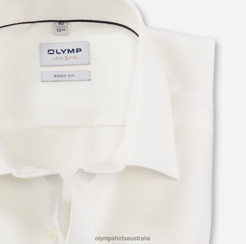 Clothing AU OLYMP Level Five Body Fit, Business Shirt, New York Kent, Light Beige T8882J417