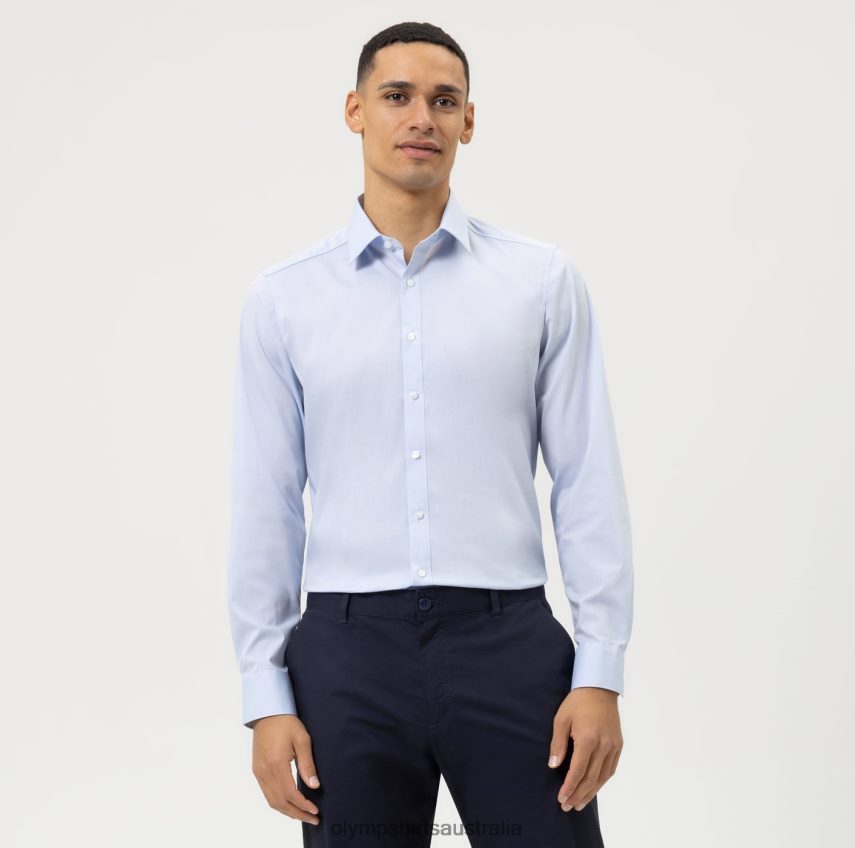 Clothing AU OLYMP Level Five Body Fit, Business Shirt, New York Kent, Light Blue T8882J840