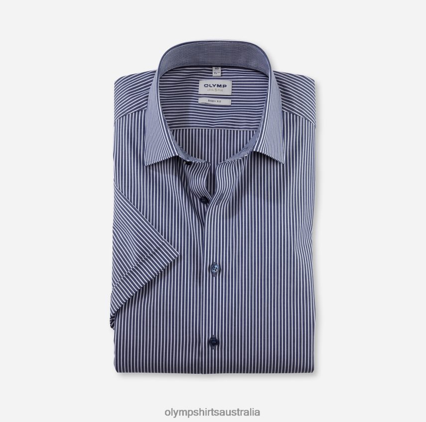 Clothing AU OLYMP Level Five Body Fit, Business Shirt, New York Kent, Marine T8882J549